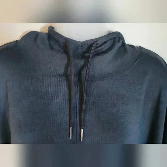 GAP Fit Hooded Oversize Poncho, navy blue, size small - Picture 8 of 13